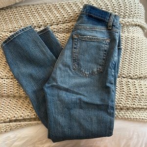 Abercrombie ankle straight ultra high rise jeans